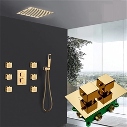 Tosca Thermostatic Shower System With Rainfall Shower And Hand Shower